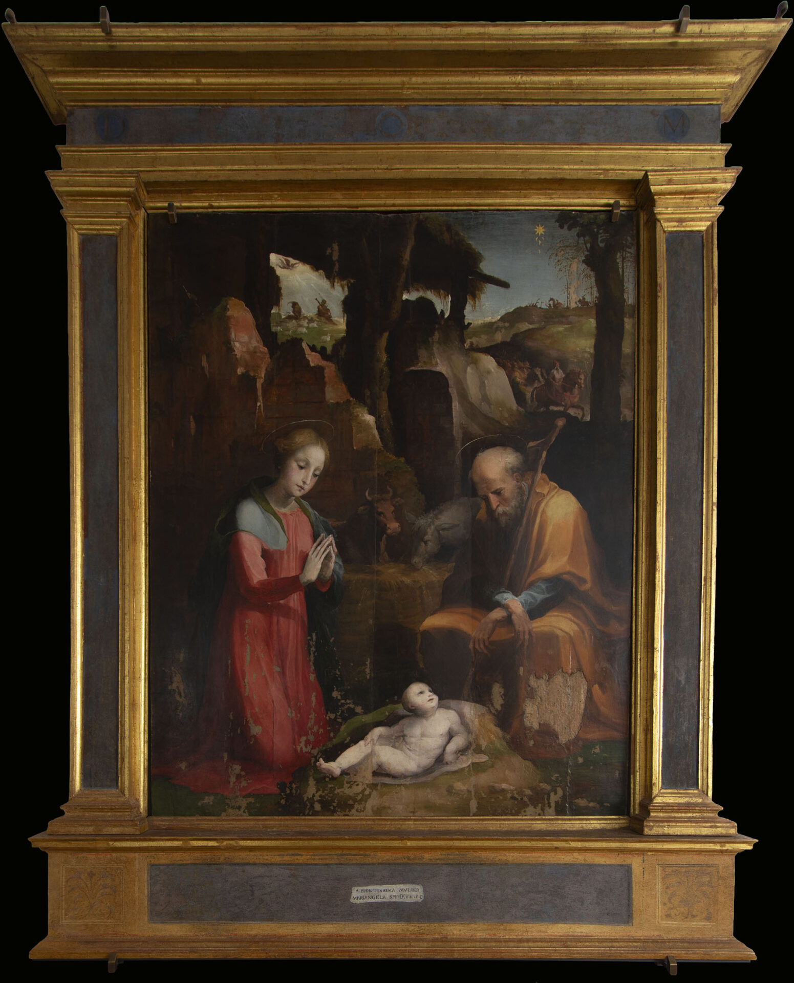 Domenico Beccafumi, Natività, terzo quarto del XVI secolo, dipinto a olio su tavola